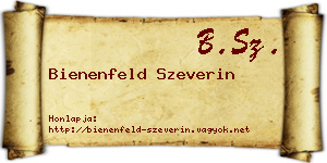 Bienenfeld Szeverin névjegykártya